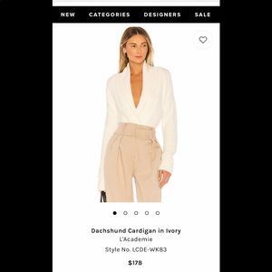 L’Academie Ivory Cardigan